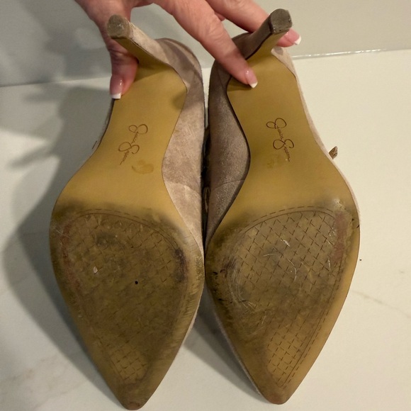 💋 Jessica Simpson Beige Strappy Heels (B002) - Picture 8 of 11